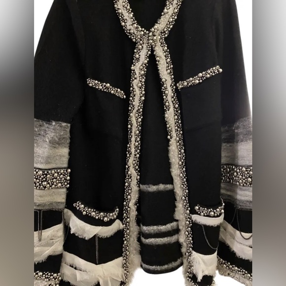 New Diane Von Furstenberg  Wool Blazer Cardigan - Picture 5 of 5